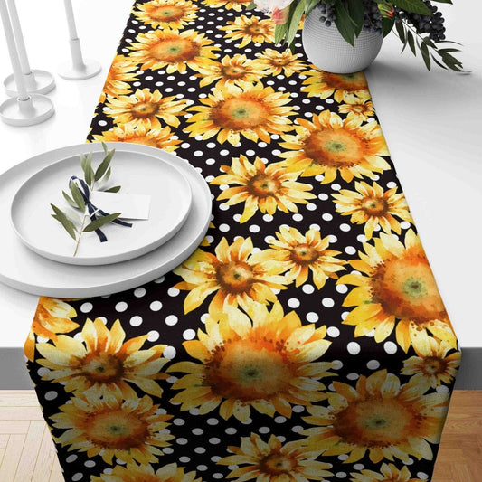 Onay 1 / 12 x 46 inch (30 x 120 cm) Sunflower Farmhouse Summer Decor Table Runner
