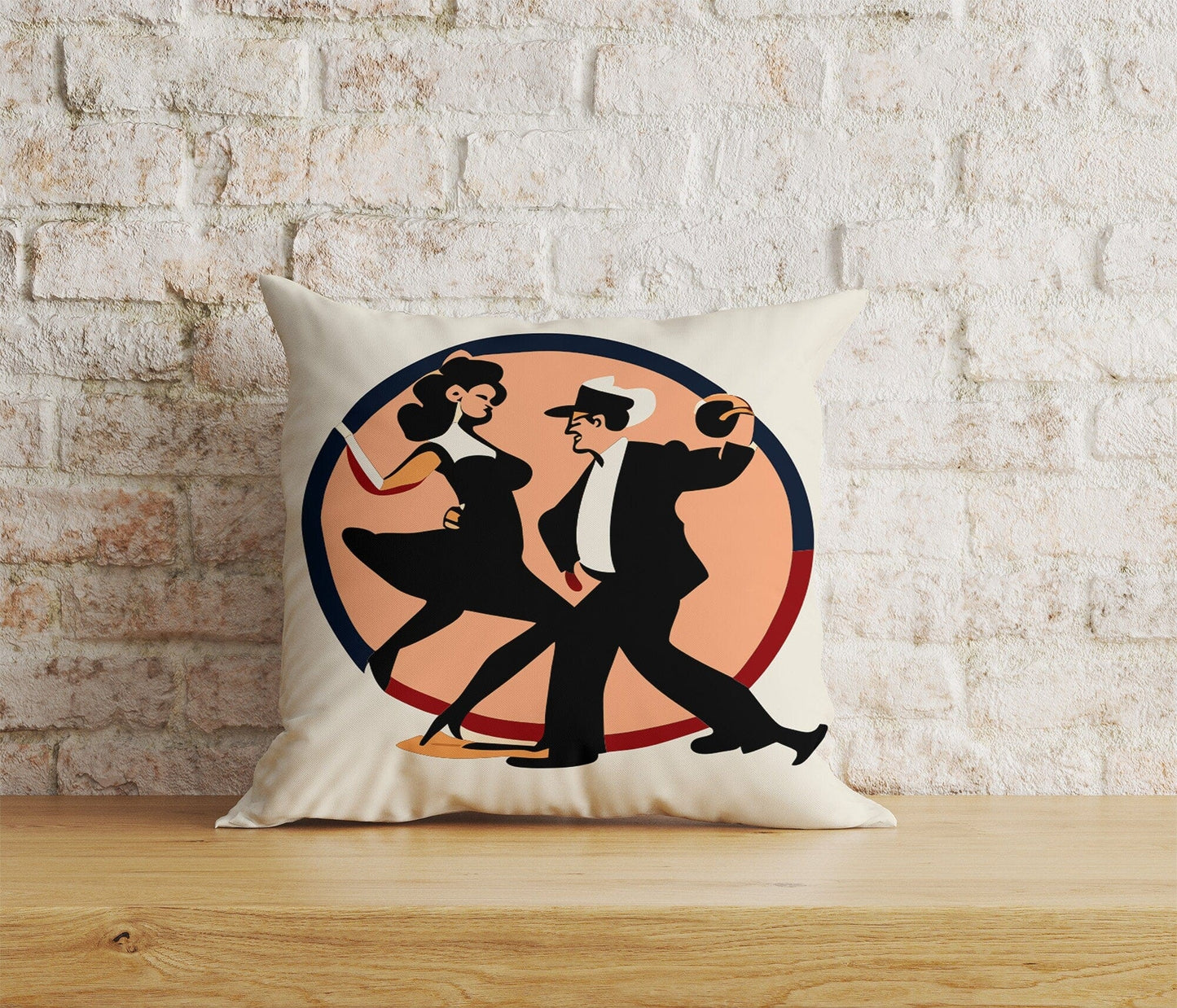 Onay 9 / 12 x 12 inch (30 x 30 cm) Tango Dancers Tango Style Dancing People Cushion Cover