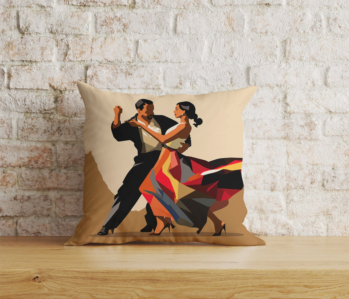Onay 8 / 12 x 12 inch (30 x 30 cm) Tango Dancers Tango Style Dancing People Cushion Cover