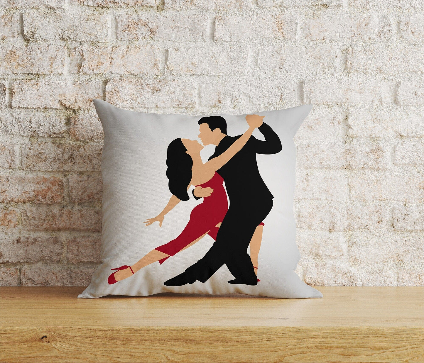 Onay 5 / 12 x 12 inch (30 x 30 cm) Tango Dancers Tango Style Dancing People Cushion Cover