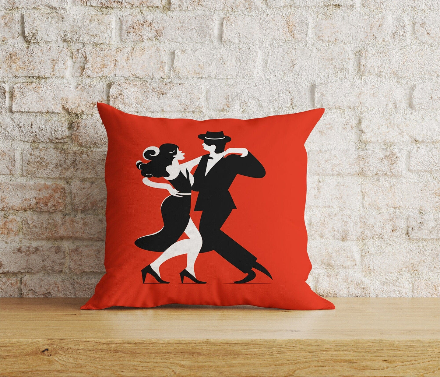 Onay 3 / 12 x 12 inch (30 x 30 cm) Tango Dancers Tango Style Dancing People Cushion Cover