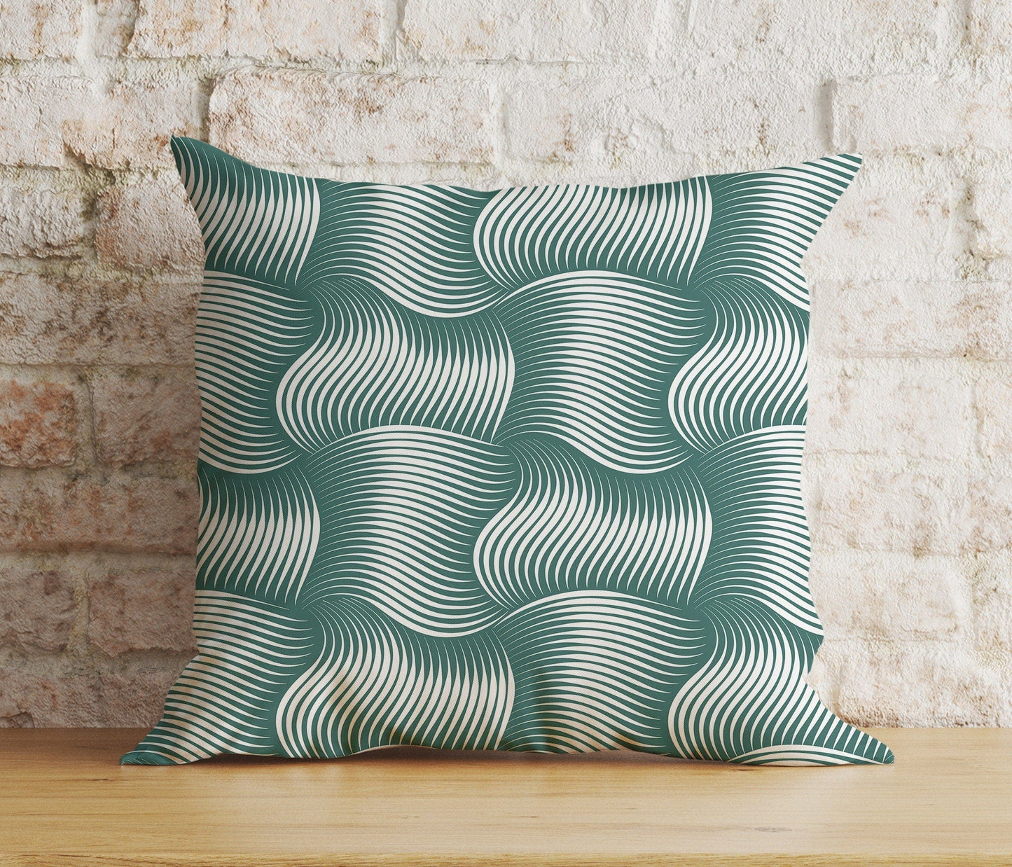Onay 4 / 12 x 12 inch (30 x 30 cm) Ticking Stripe Geometric Modern Living Room Cushion Cover