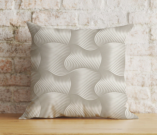 Onay 1 / 12 x 12 inch (30 x 30 cm) Ticking Stripe Geometric Modern Living Room Cushion Cover
