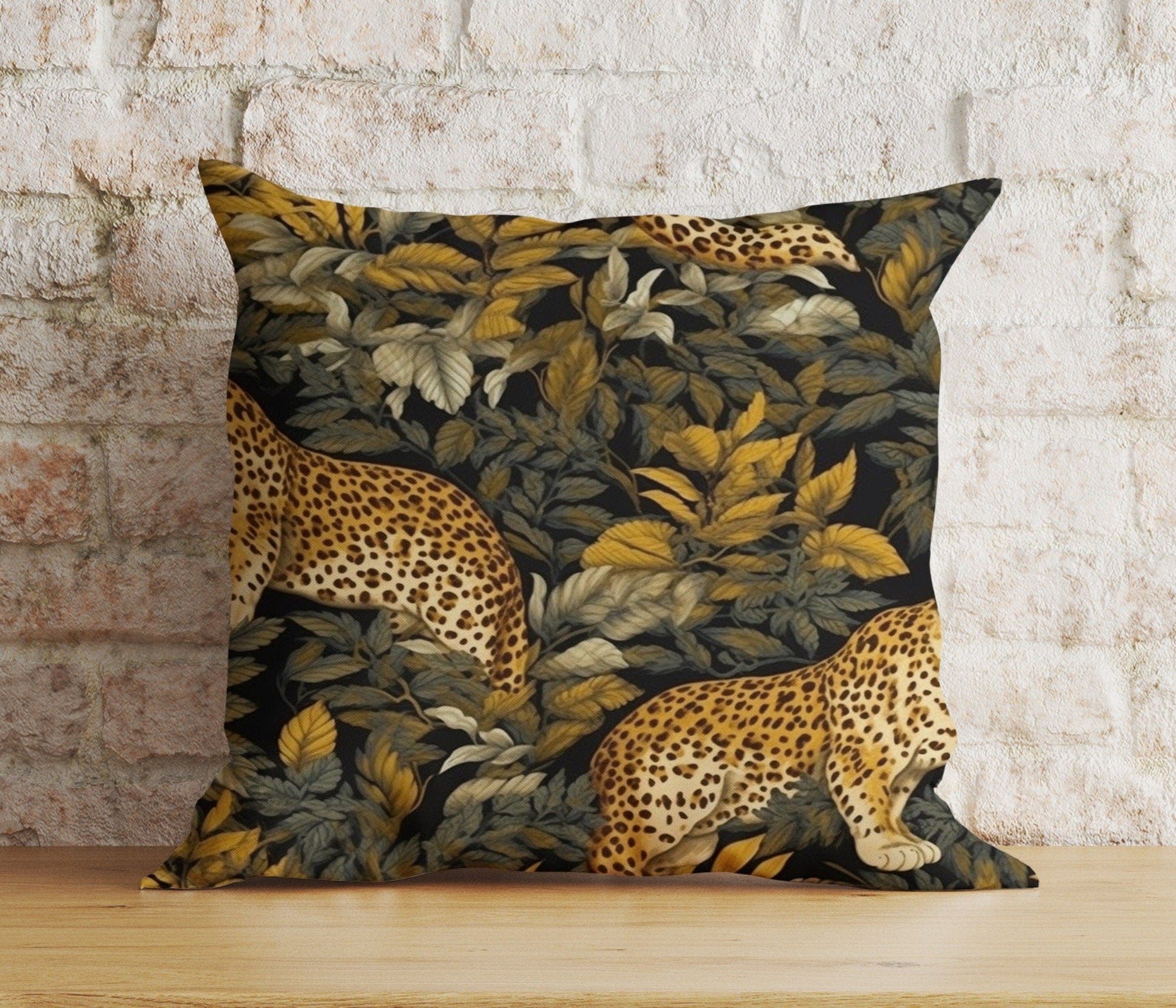 Onay 9 / 12 x 12 inch (30 x 30 cm) Tiger Lion Wild Animal Jungle Decor Cushion Cover