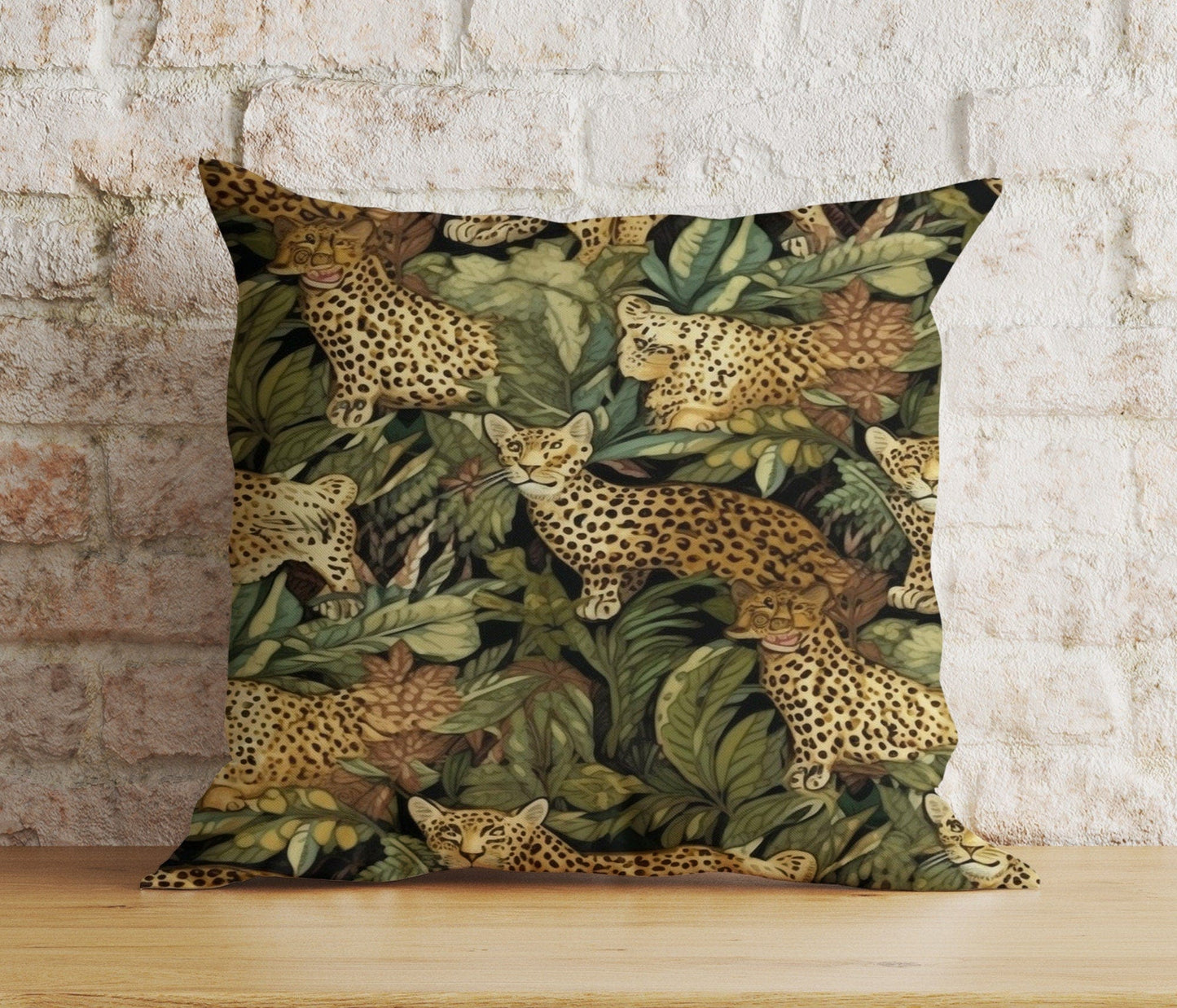 Onay 8 / 12 x 12 inch (30 x 30 cm) Tiger Lion Wild Animal Jungle Decor Cushion Cover