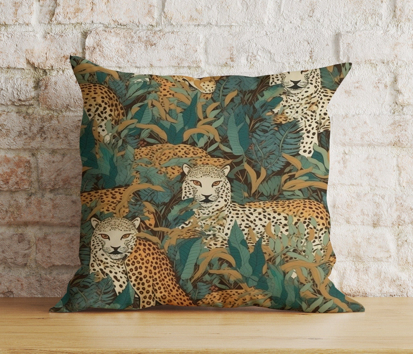 Onay 6 / 12 x 12 inch (30 x 30 cm) Tiger Lion Wild Animal Jungle Decor Cushion Cover