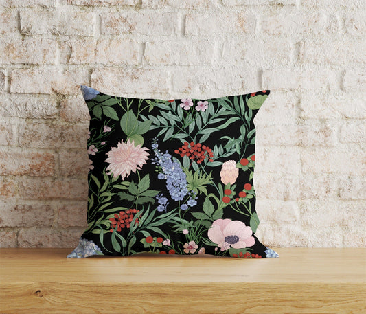 Onay 1 / 12 x 12 inch (30 x 30 cm) Timeless Floral Print Tropical Exotic Cushion Cover
