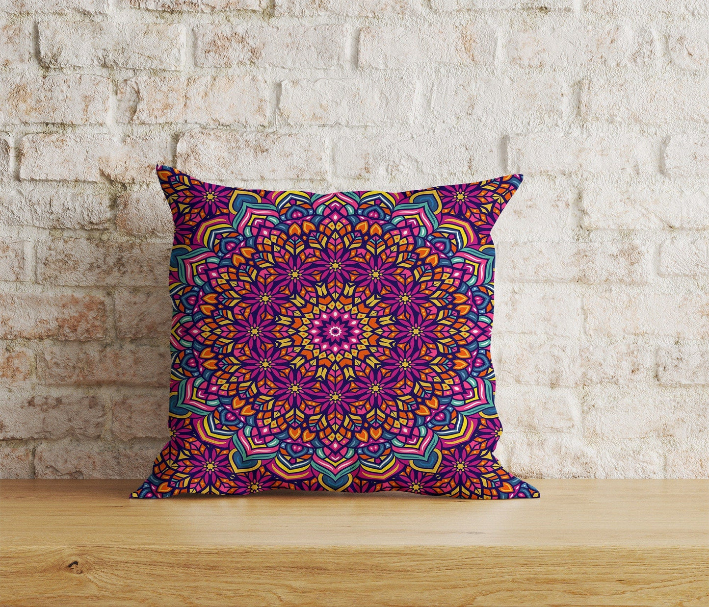Onay Home Textile Cushion Covers 9 / 12 x 12 inch (30 x 30 cm) Double Side Traditional Mandala Design Ethnic Cushion Covers UK