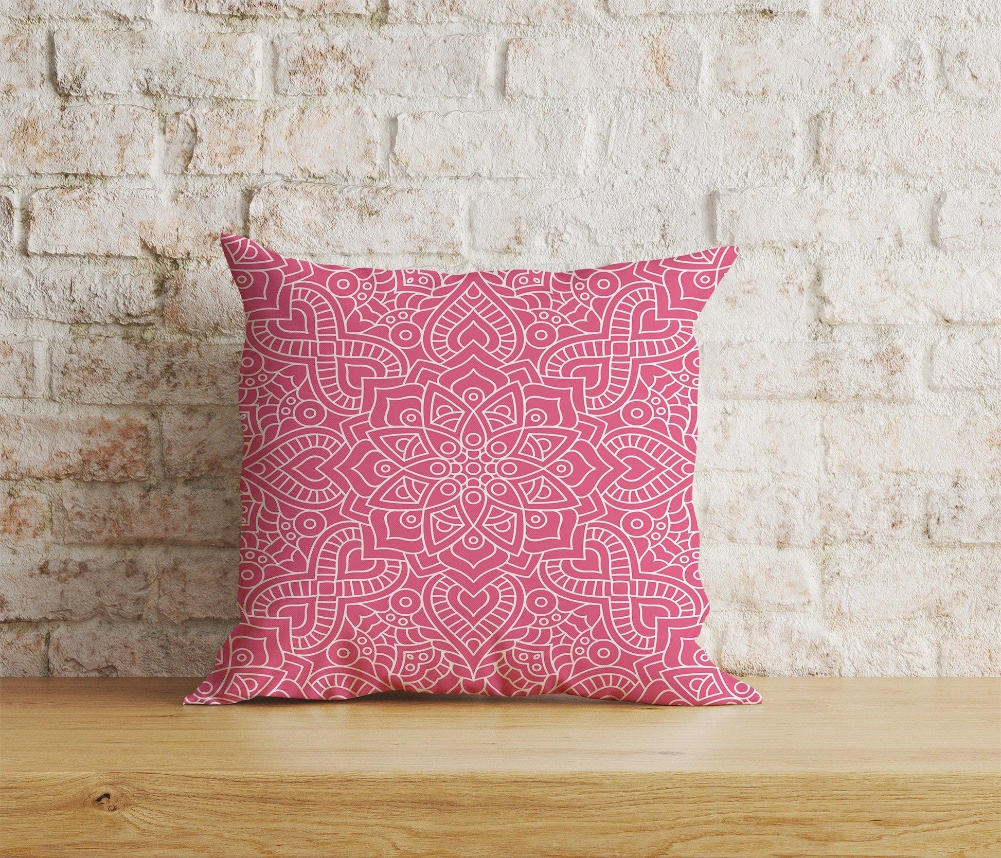 Onay Home Textile Cushion Covers 8 / 12 x 12 inch (30 x 30 cm) Double Side Traditional Mandala Design Ethnic Cushion Covers UK