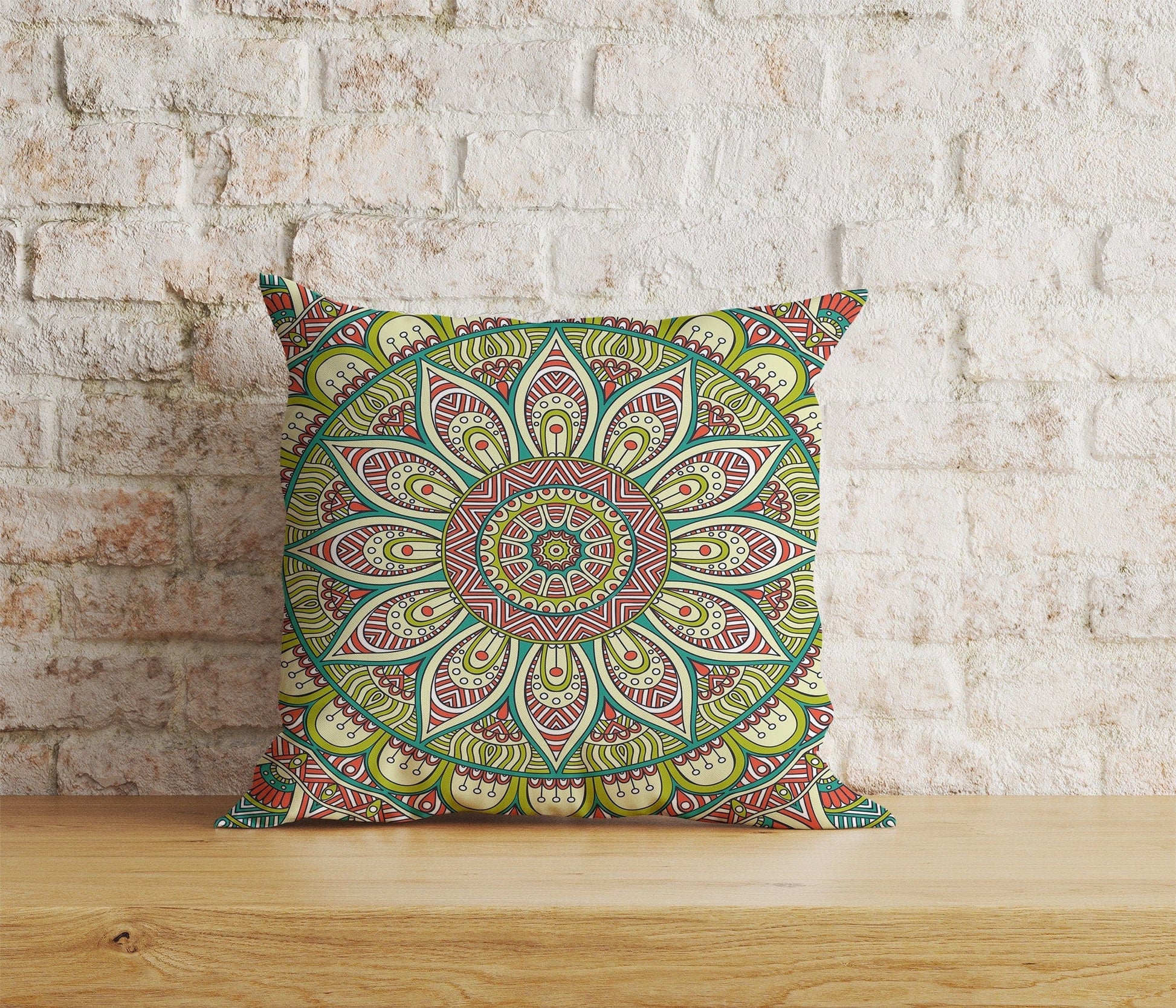 Onay Home Textile Cushion Covers 5 / 12 x 12 inch (30 x 30 cm) Double Side Traditional Mandala Design Ethnic Cushion Covers UK