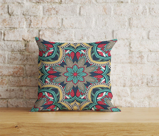 Onay Home Textile Cushion Covers 1 / 12 x 12 inch (30 x 30 cm) Double Side Traditional Mandala Design Ethnic Cushion Covers UK