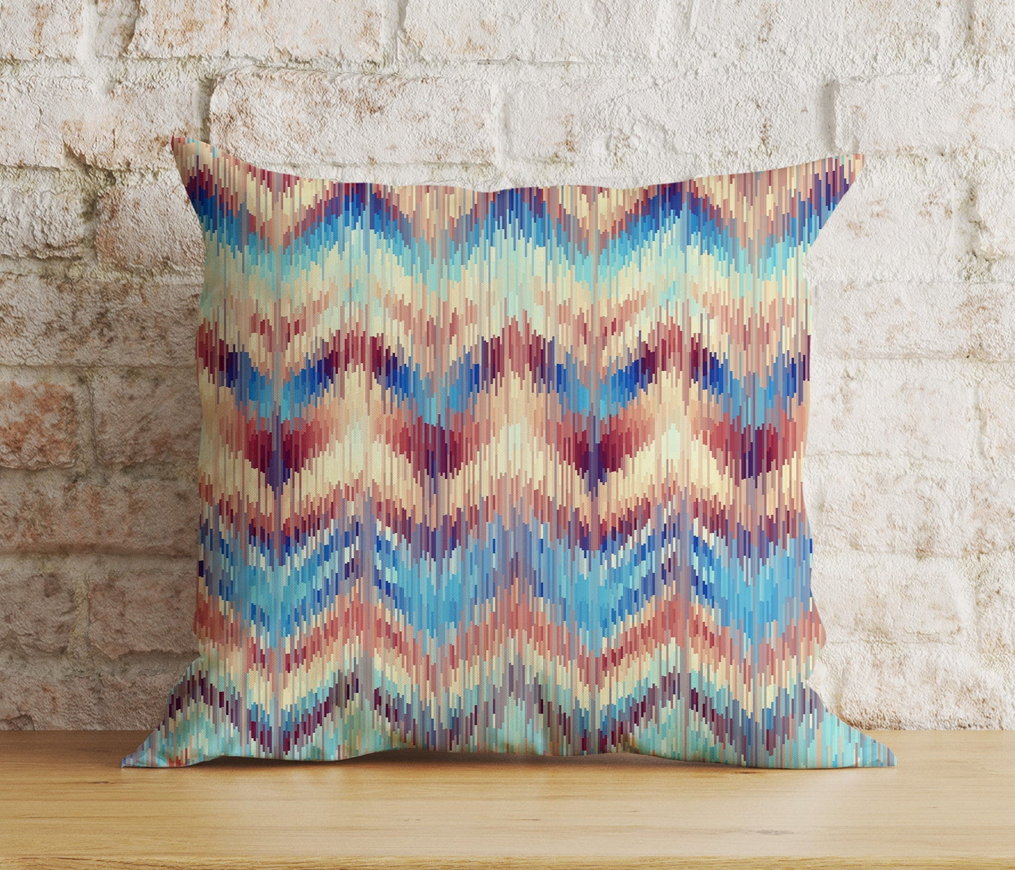 Onay 3 / 12 x 12 inch (30 x 30 cm) Tribal Aztec Southwestern Ikat Home Decoration Cushion Cover