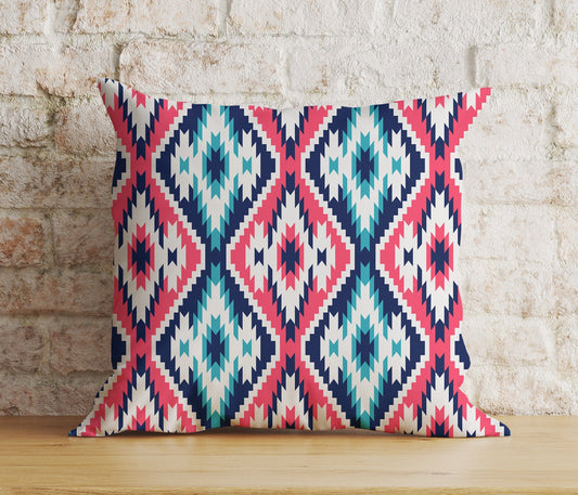 Onay 1 / 12 x 12 inch (30 x 30 cm) Tribal Aztec Southwestern Ikat Home Decoration Cushion Cover