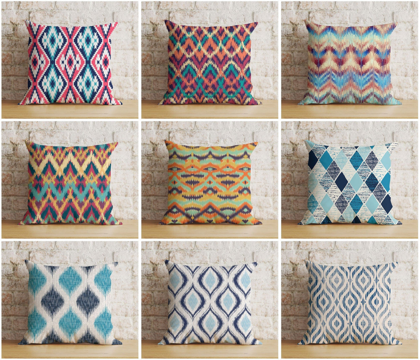 Onay Tribal Aztec Southwestern Ikat Home Decoration Cushion Cover