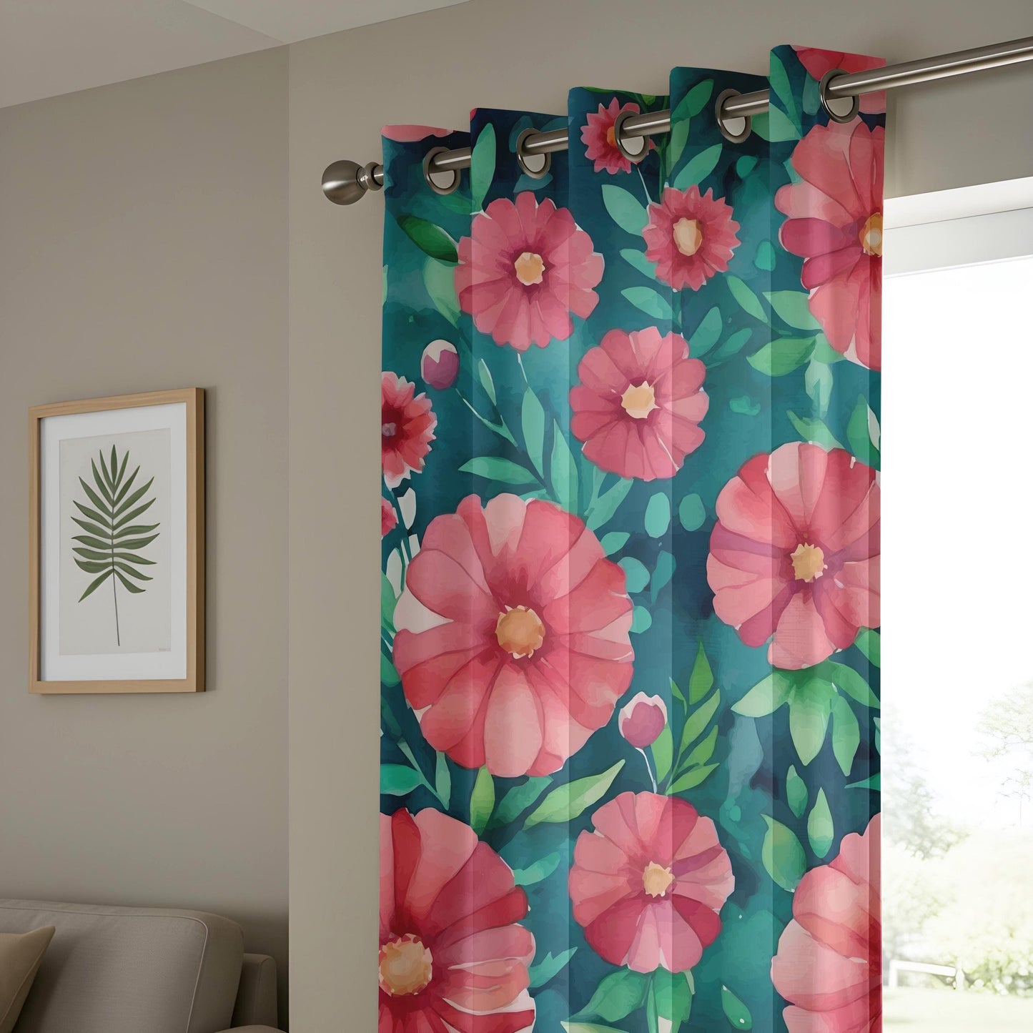 Onay Tropical Green Curtains for a Lush Atmosphere, Botanical Drapes