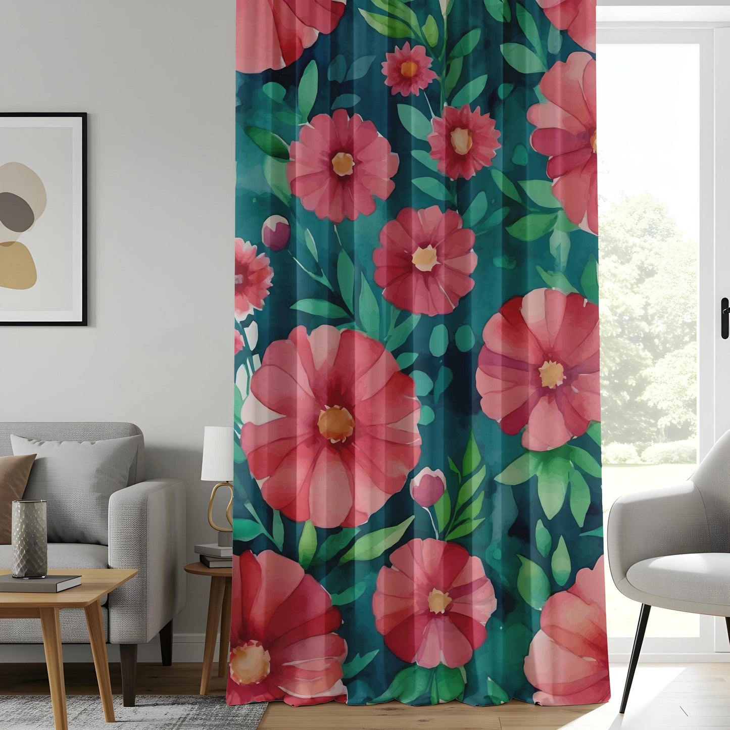 Onay Tropical Green Curtains for a Lush Atmosphere, Botanical Drapes