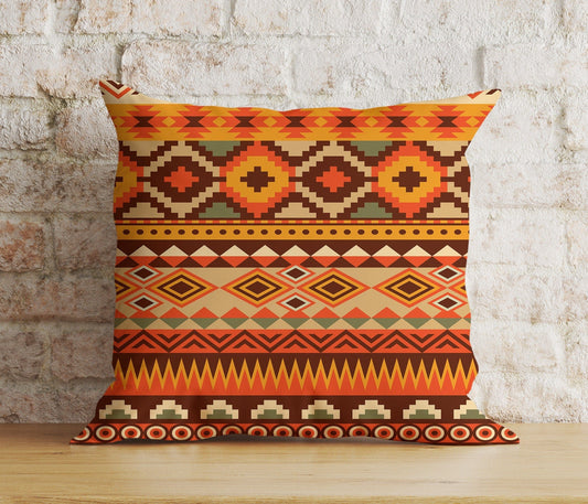 Onay Cushion Covers 1 / 12 x 12 inch (30 x 30 cm) Double Side Turkish Kilim Cushion Cover Southwestern Tribal Bedroom Decor