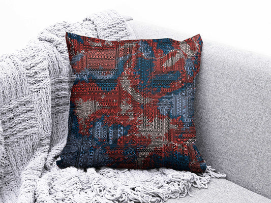 Onay 1 / 12 x 12 inch (30 x 30 cm) Turkish Kilim Pattern Rug Design Pattern Cushion Cover