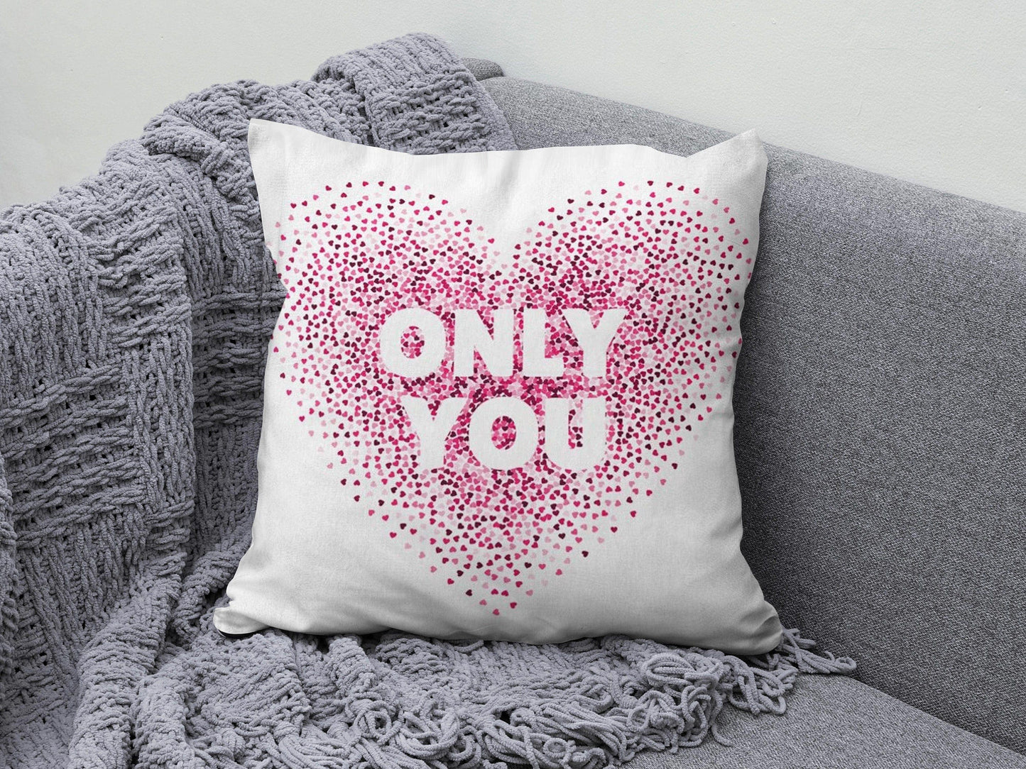 Onay 5 / 12 x 12 inch (30 x 30 cm) Valentine's Day Red Heart Romantic Cushion Cover