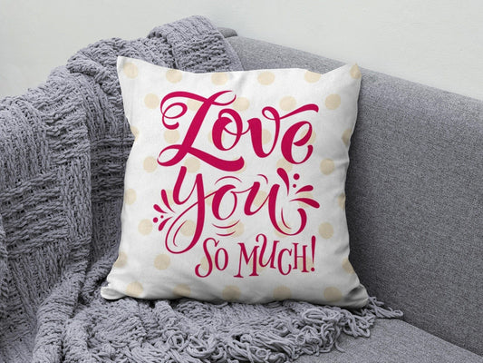 Onay 1 / 12 x 12 inch (30 x 30 cm) Valentine's Day Red Heart Romantic Cushion Cover