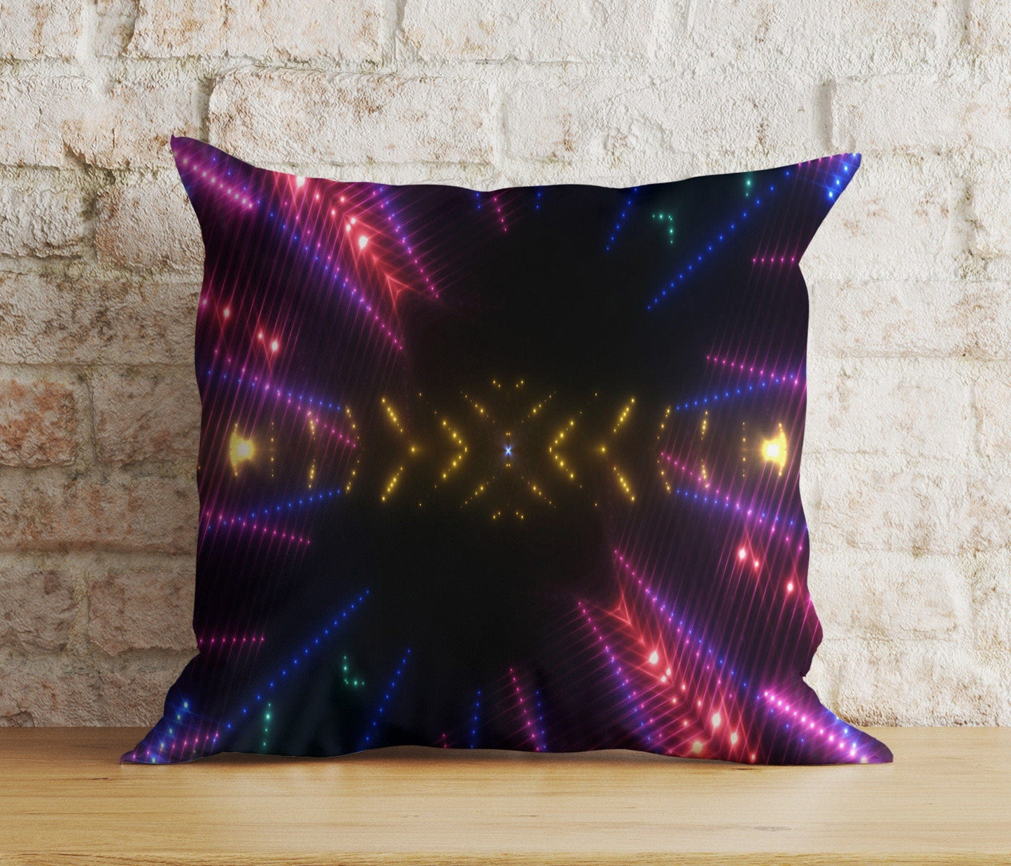 Onay 9 / 12 x 12 inch (30 x 30 cm) Vibrant Dark Space Light Eye-Catching Cushion Covers