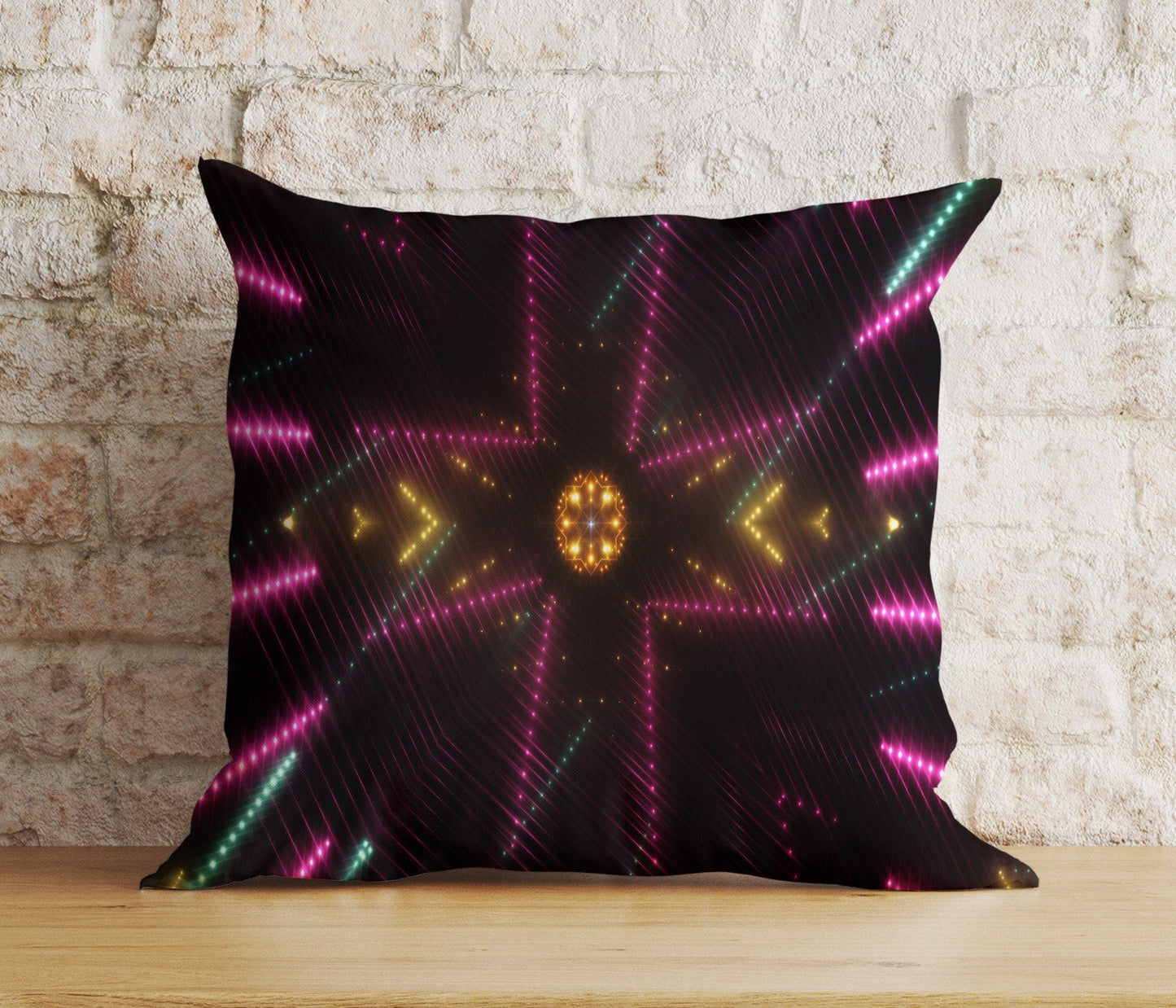 Onay 5 / 12 x 12 inch (30 x 30 cm) Vibrant Dark Space Light Eye-Catching Cushion Covers
