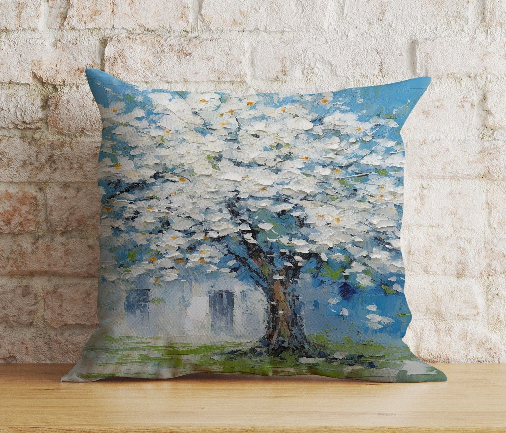 Onay 8 / 12 x 12 inch (30 x 30 cm) Vibrant Floral Botanical Nature's Beauty Cushion Cover