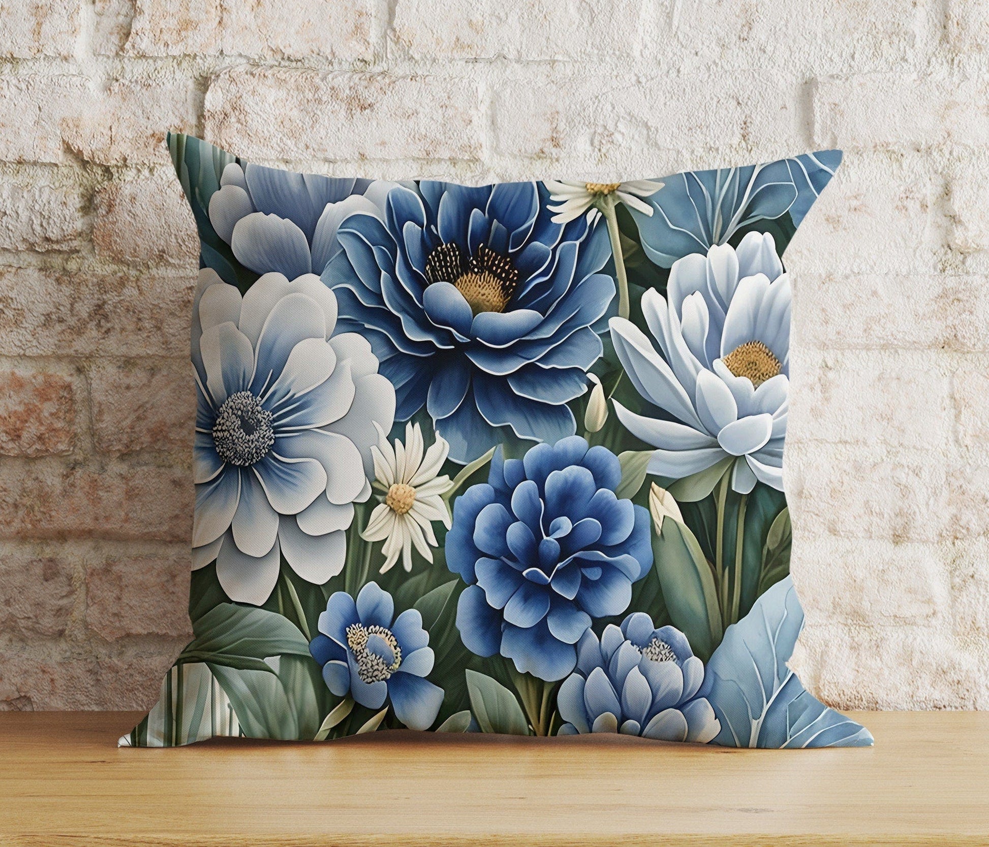 Onay 6 / 12 x 12 inch (30 x 30 cm) Vibrant Floral Botanical Nature's Beauty Cushion Cover