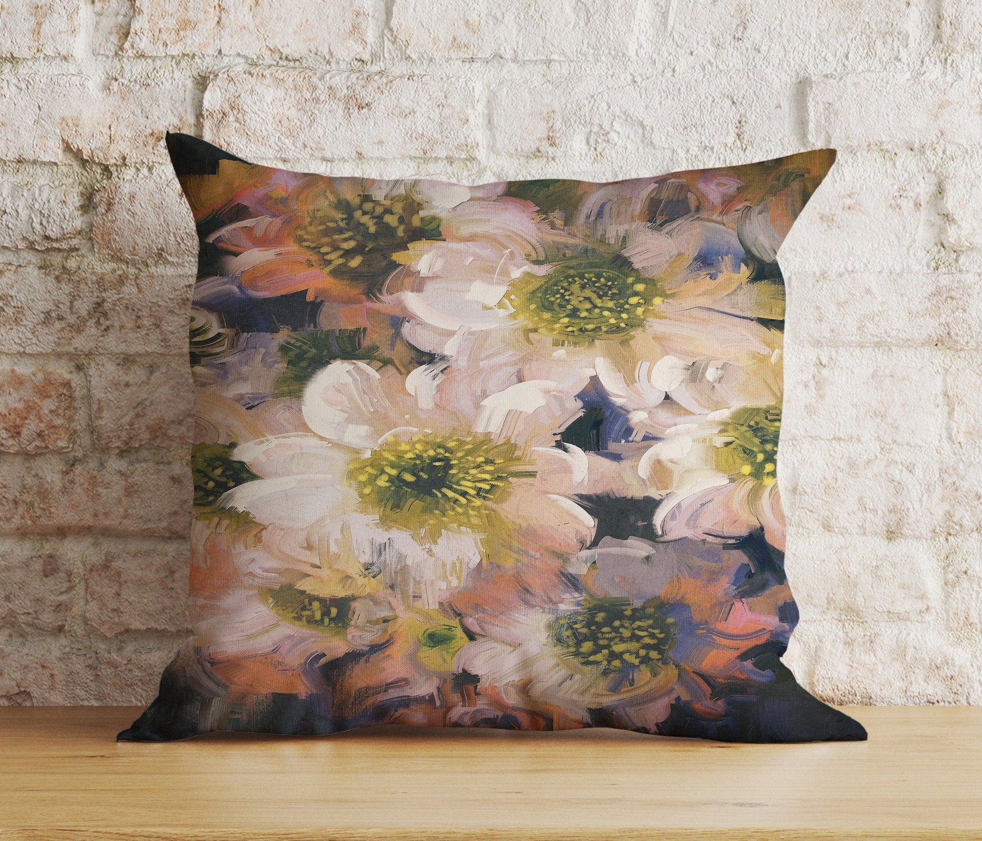 Onay 5 / 12 x 12 inch (30 x 30 cm) Vibrant Floral Botanical Nature's Beauty Cushion Cover