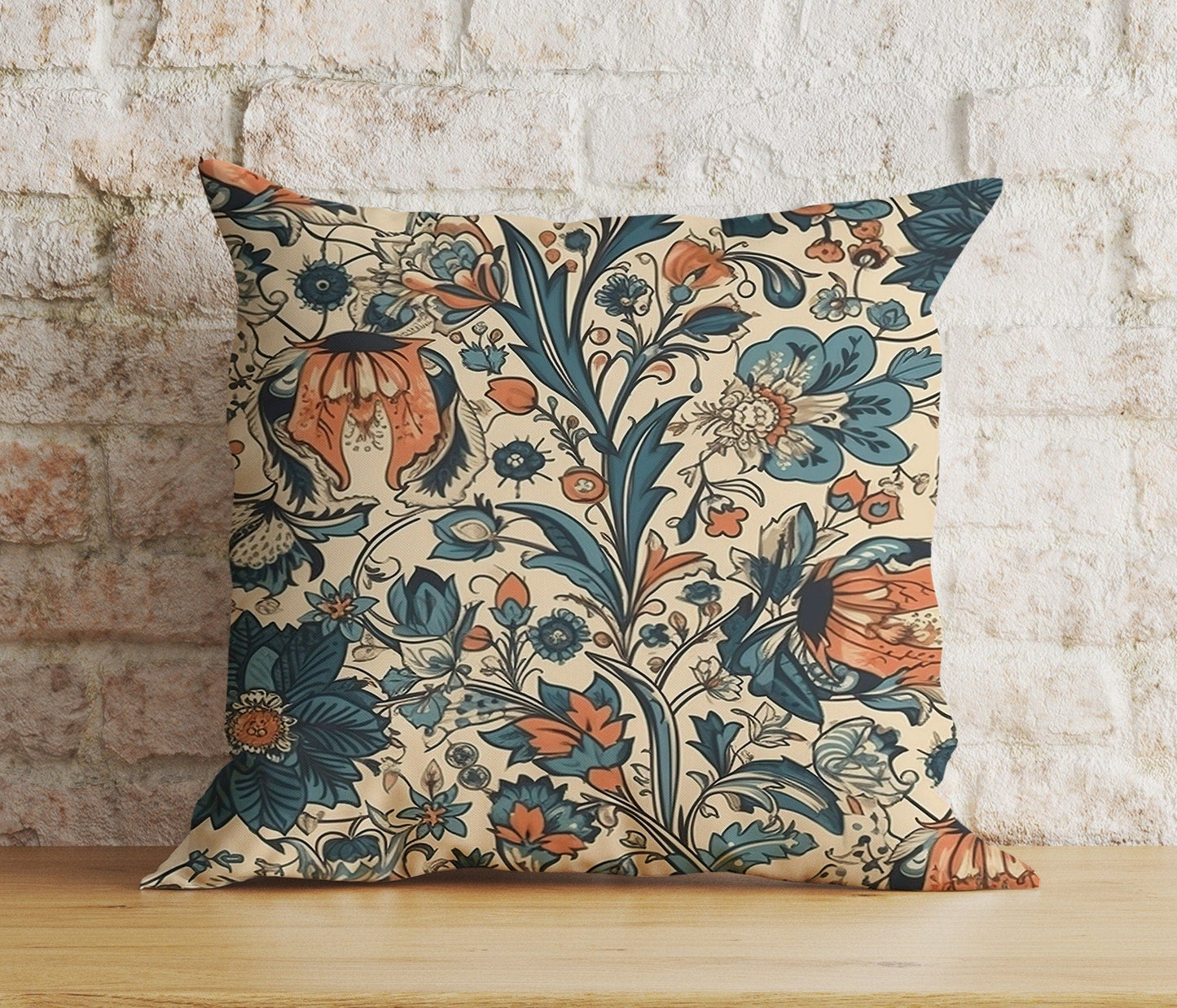 Onay 5 / 12 x 12 inch (30 x 30 cm) Vintage Timeless Flower Botanical Patterns Cushion Cover