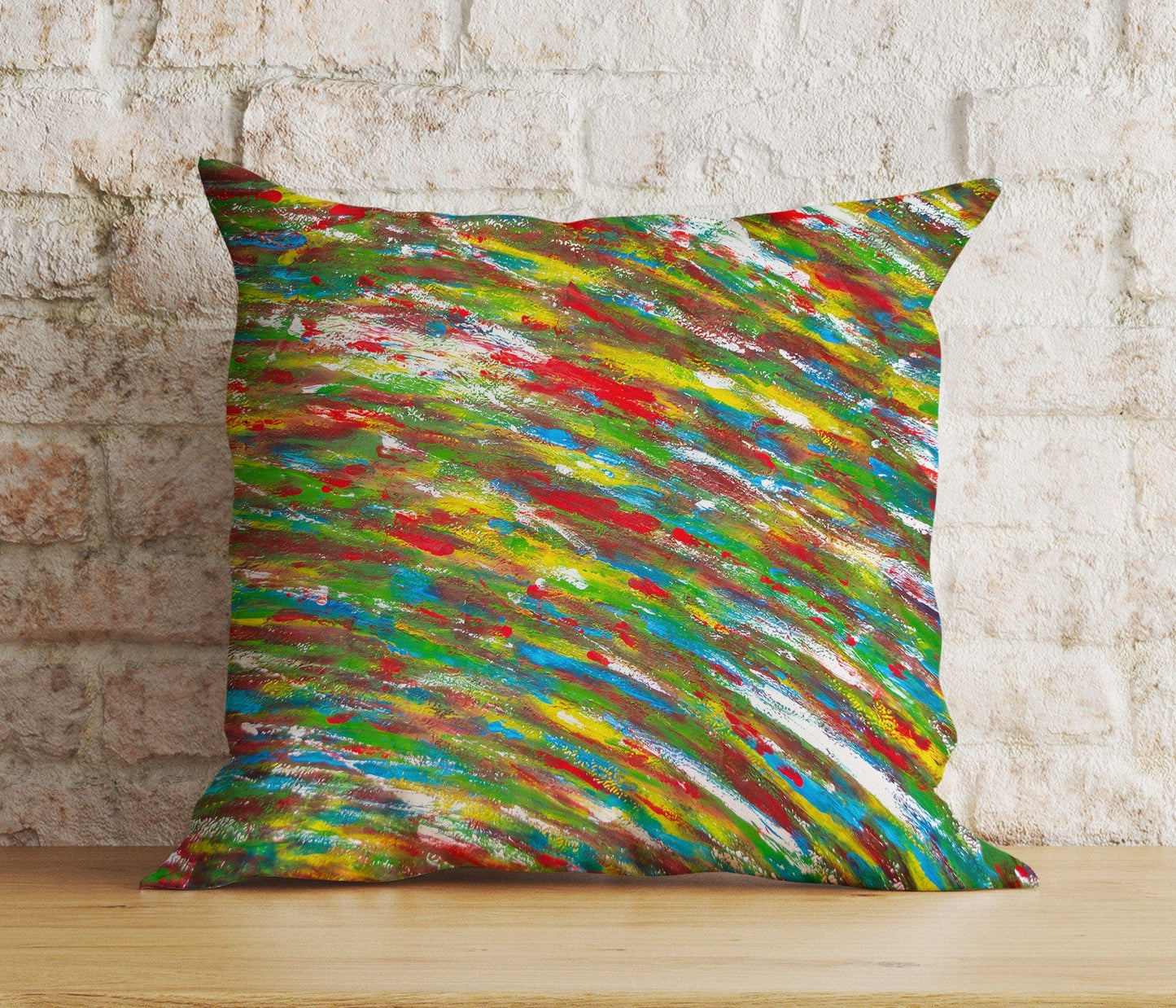 Onay 9 / 12 x 12 inch (30 x 30 cm) Vivid Abstract Decorative Splash Effect Cushion Cover