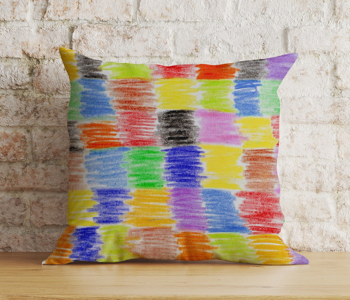 Onay 3 / 12 x 12 inch (30 x 30 cm) Vivid Abstract Decorative Splash Effect Cushion Cover