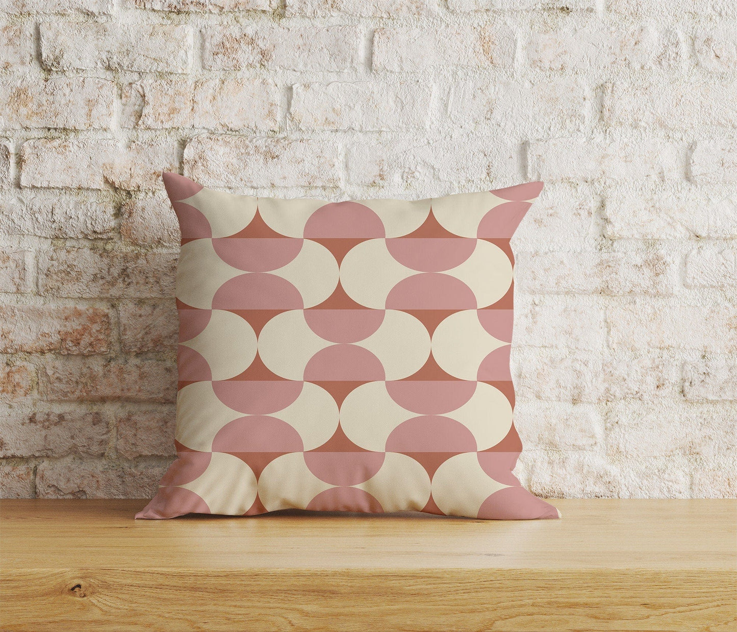 Onay 8 / 12 x 12 inch (30 x 30 cm) Vivid Color Retro Style Abstract Geometric Cushion Cover