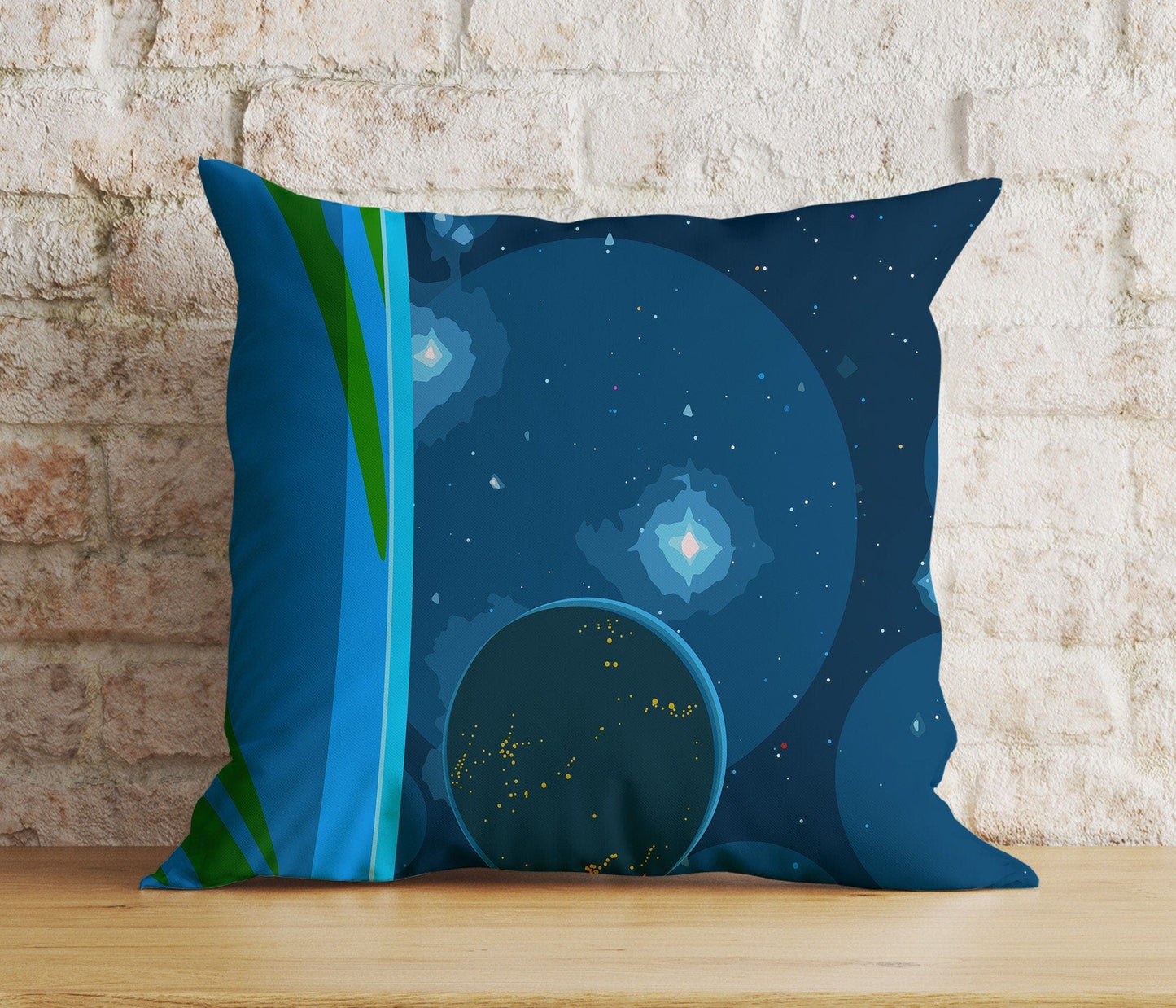 Onay 9 / 12 x 12 inch (30 x 30 cm) Vivid Space Galactic Space Themed Unique Cushion Cover
