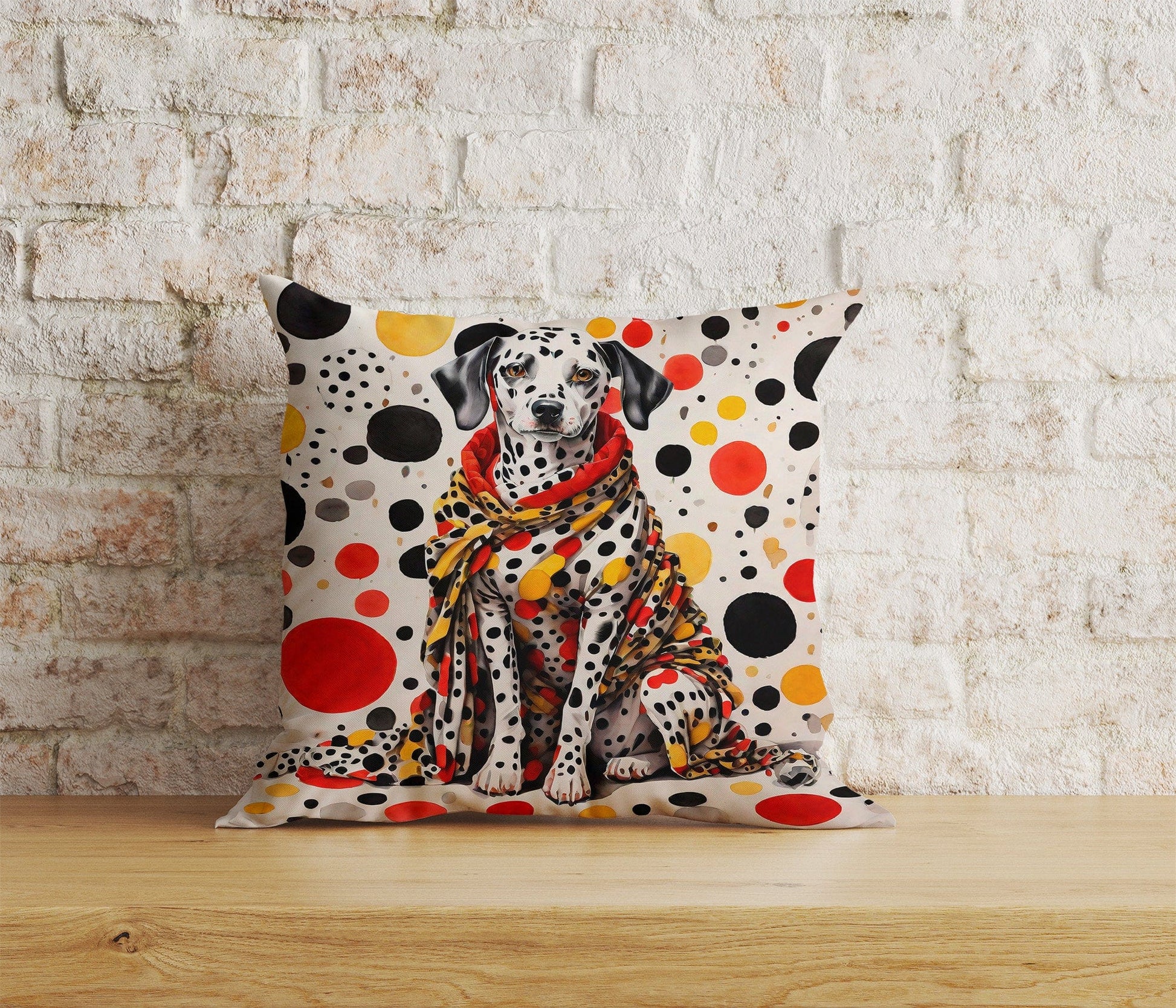 Onay Home Textile 8 / 12 x 12 inch (30 x 30 cm) Double Side Watercolor Dog Abstract Dog in Clothes Cushion Cover