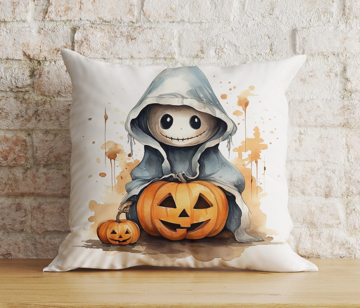 Onay 3 / 12 x 12 inch (30 x 30 cm) Double Side Witch Halloween Pillow Cover Baby Halloween Cushion Cover