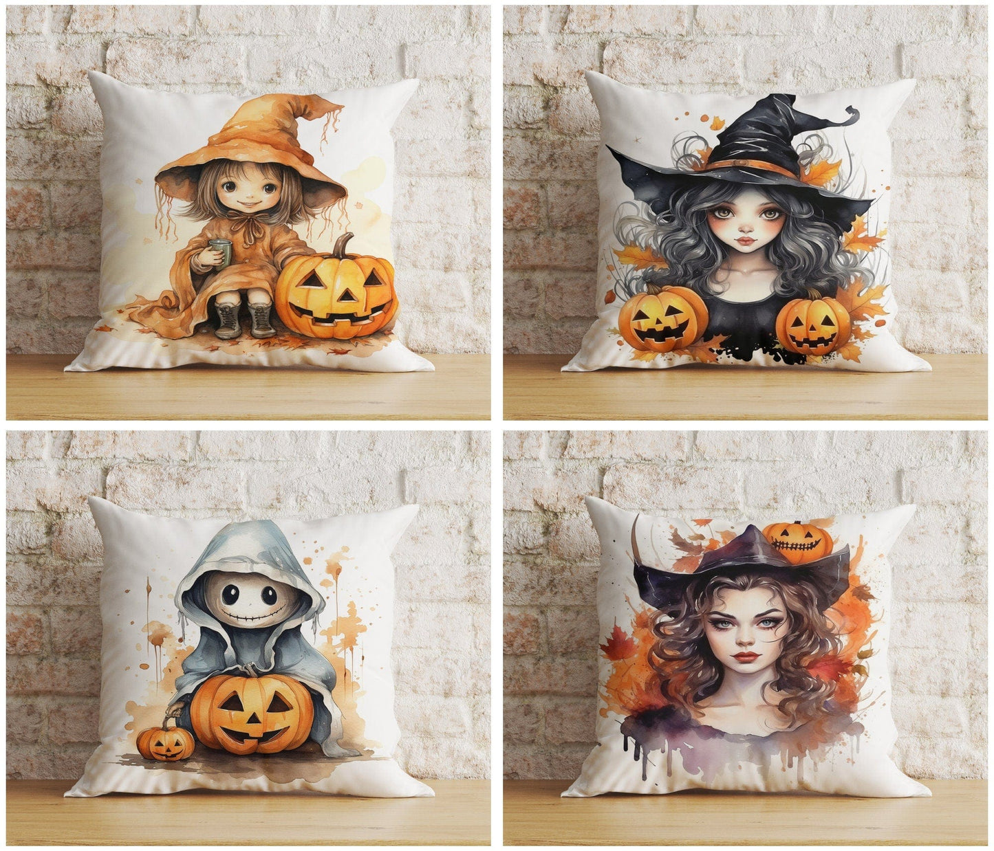 Onay Witch Halloween Pillow Cover Baby Halloween Cushion Cover