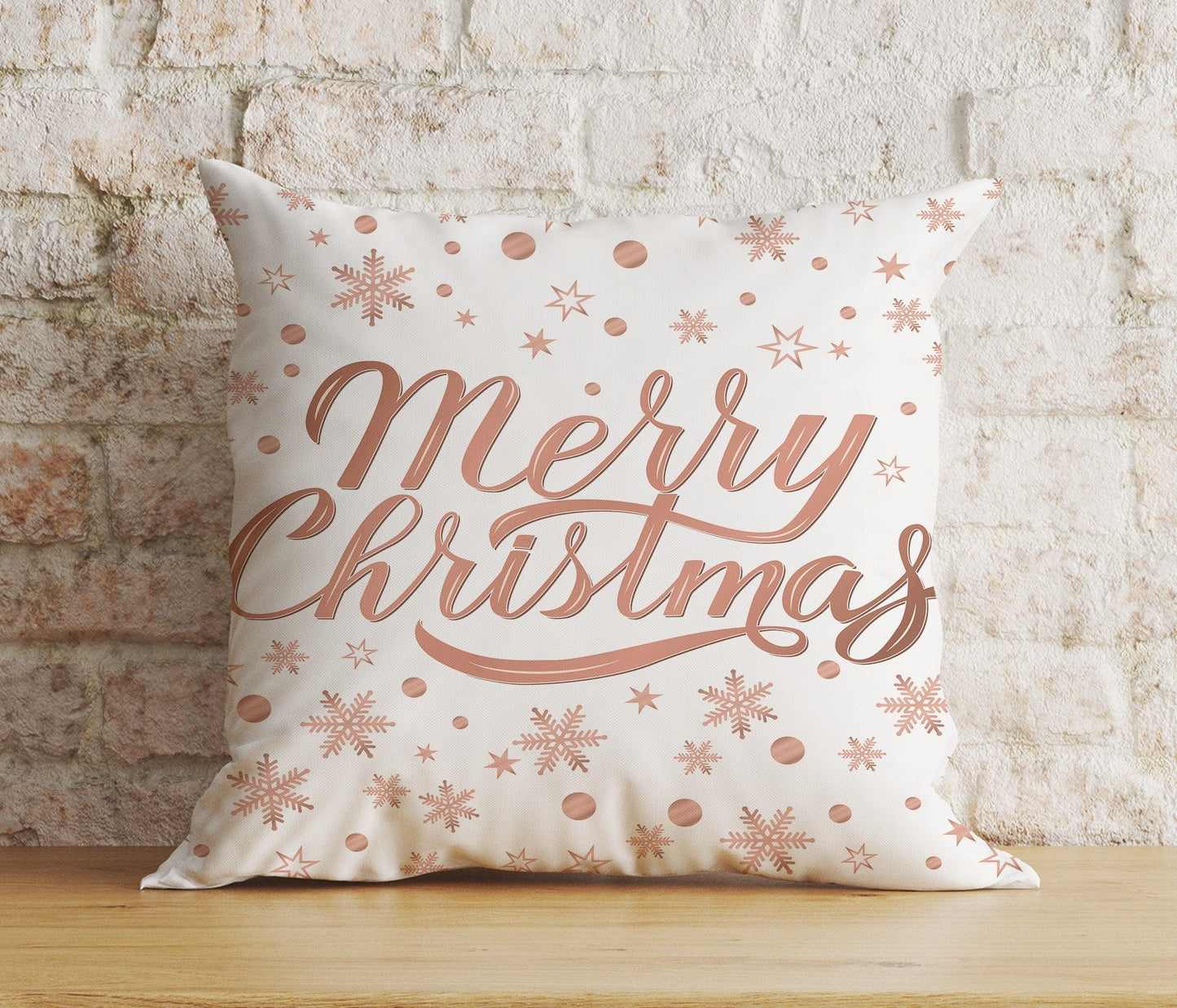 Onay 3 / 12 x 12 inch (30 x 30 cm) Double Side Xmas Snowflake Santa Claus Merry Christmas Print Cushion Cover