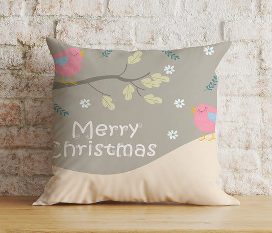 Onay 1 / 12 x 12 inch (30 x 30 cm) Double Side Xmas Snowflake Santa Claus Merry Christmas Print Cushion Cover