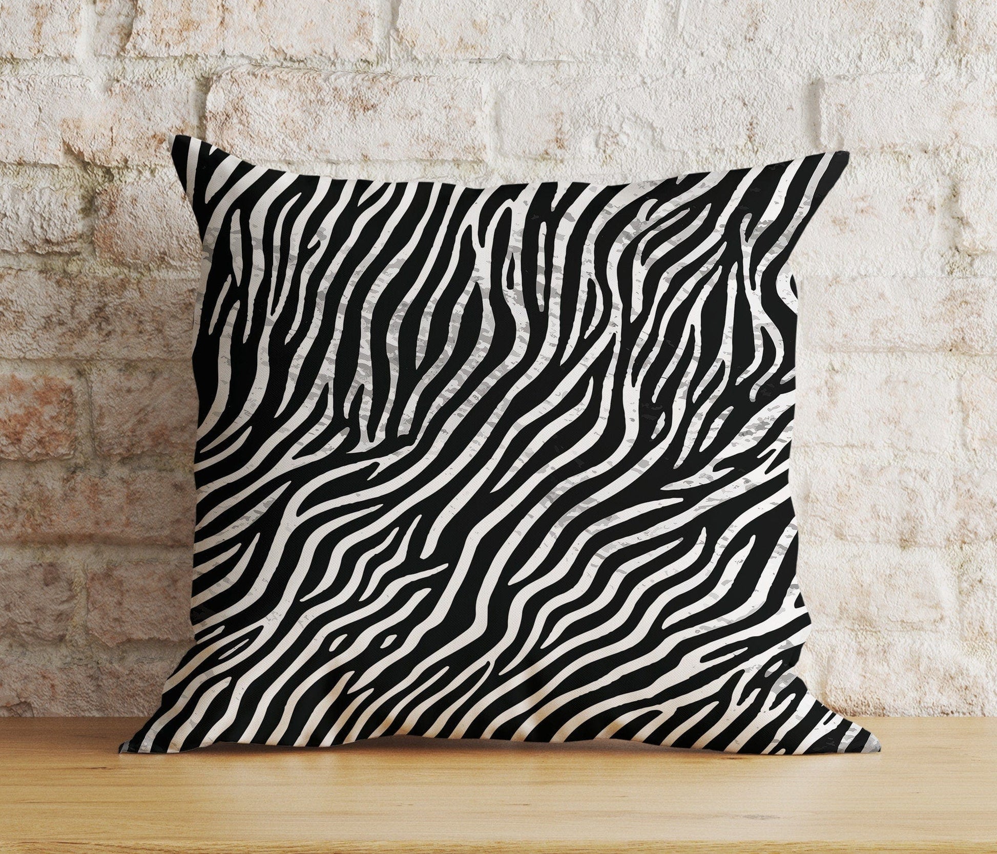 Onay 9 / 12 x 12 inch (30 x 30 cm) Zebra Print Stripe Zebra Pattern Cushion Covers