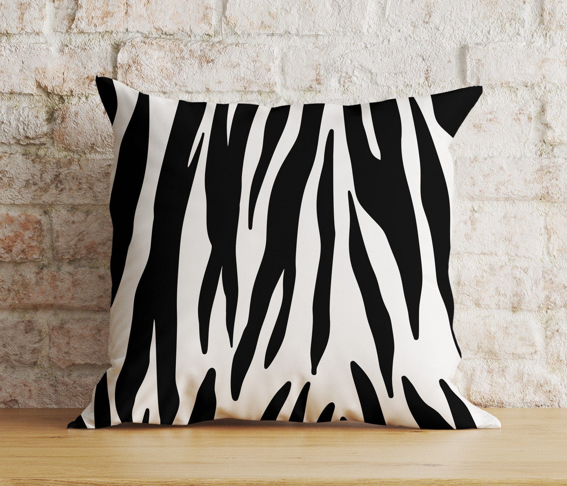 Onay 8 / 12 x 12 inch (30 x 30 cm) Zebra Print Stripe Zebra Pattern Cushion Covers