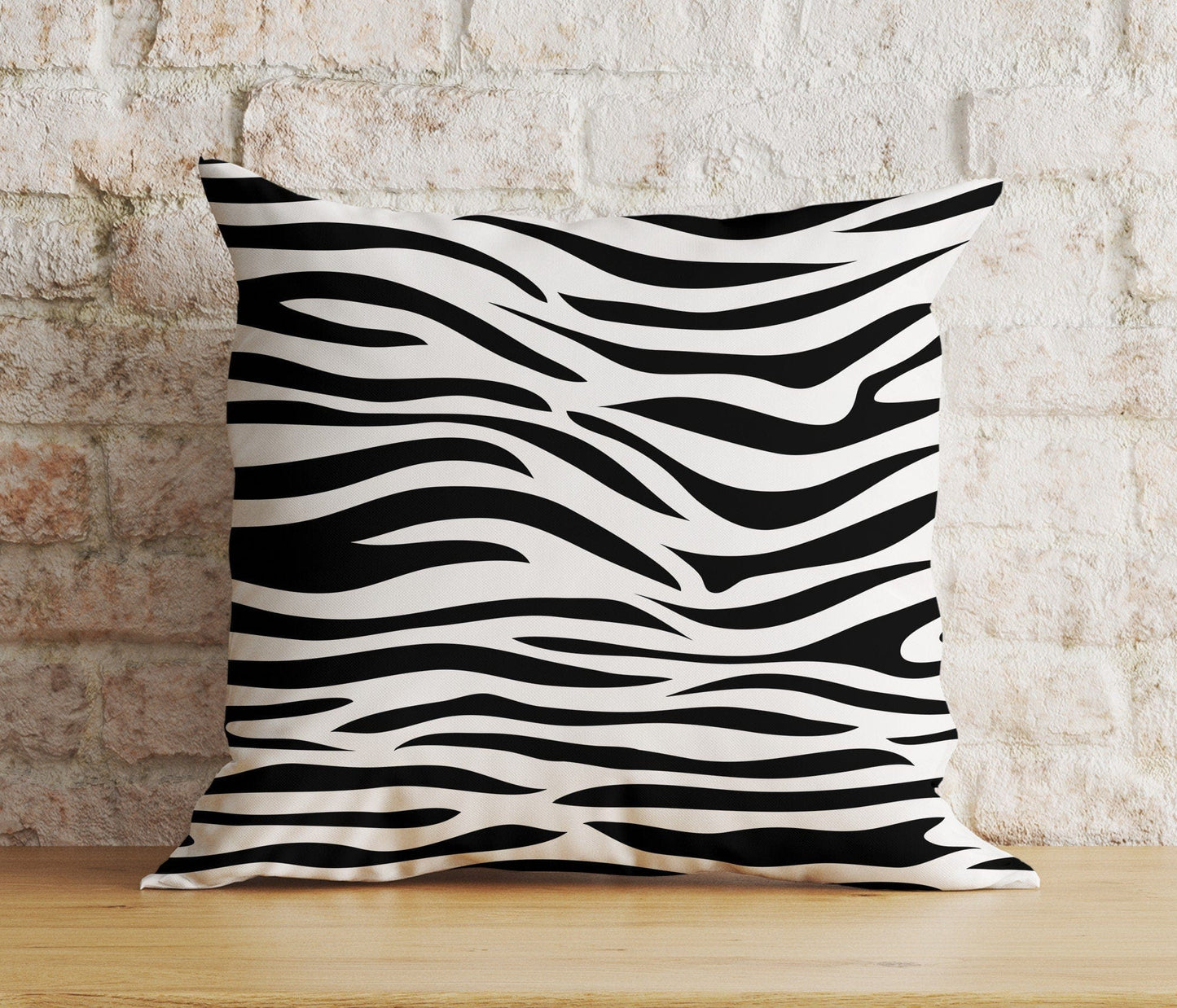 Onay 6 / 12 x 12 inch (30 x 30 cm) Zebra Print Stripe Zebra Pattern Cushion Covers