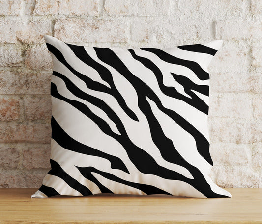 Onay 1 / 12 x 12 inch (30 x 30 cm) Zebra Print Stripe Zebra Pattern Cushion Covers