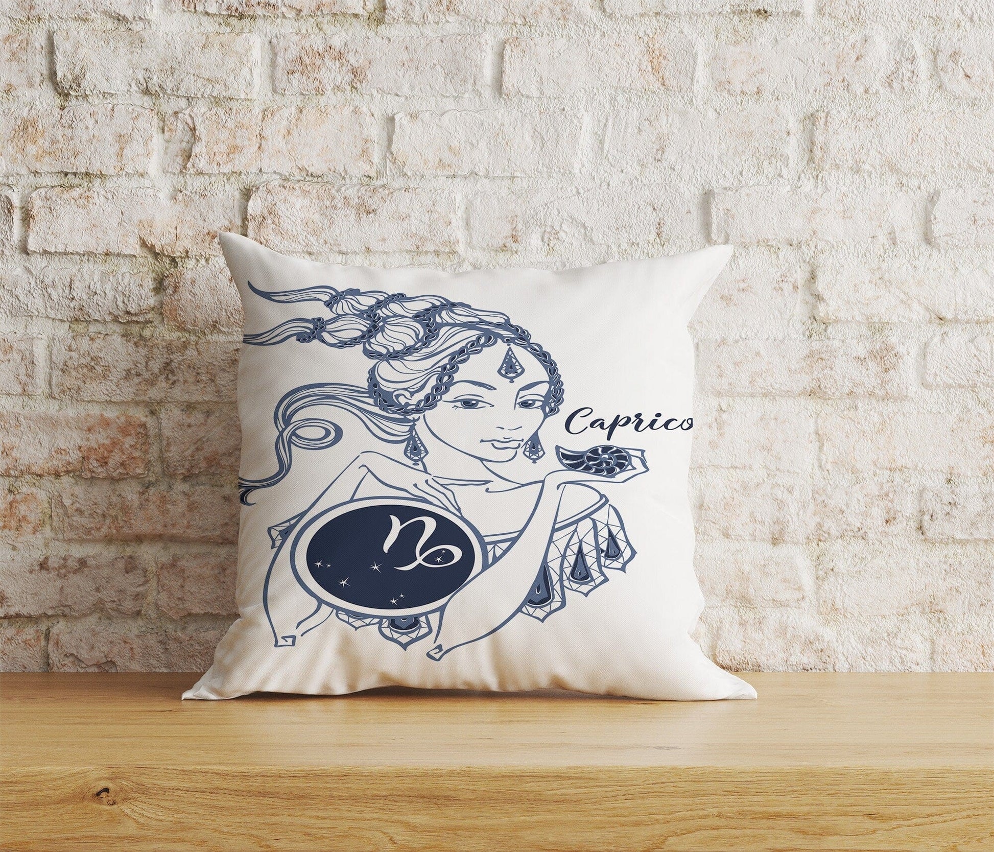 Onay 5 / 12 x 12 inch (30 x 30 cm) Zodiac Astrology Aquarius Aries Leo Virgo Cushion Cover