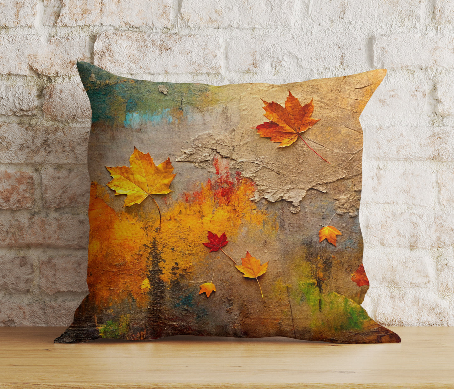 Fall Decor Vibrant Autumn Leaves Cushion Cover Autumn Tree and Leaves