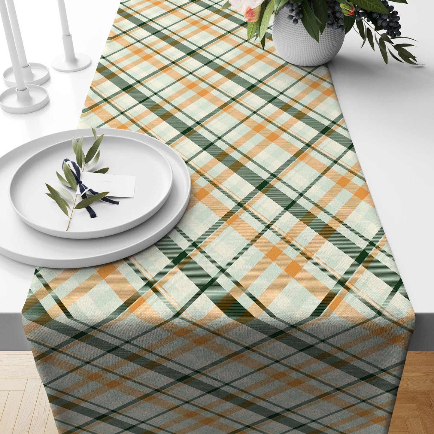 Plaid & Tartan Table Runner Collection - A Variety of Colours