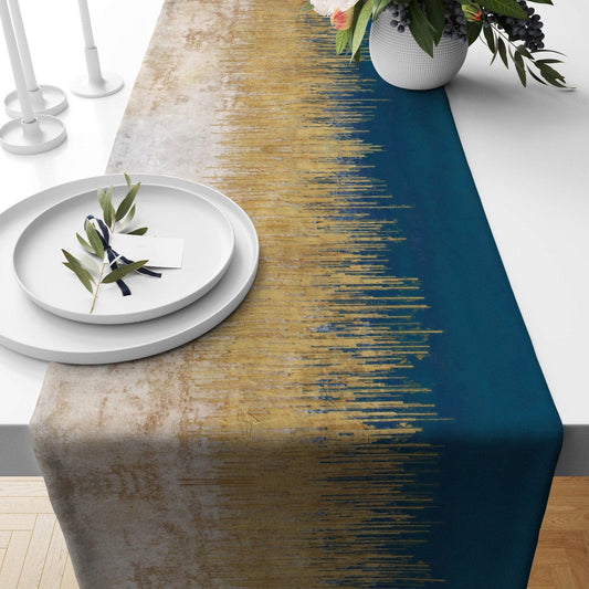 Onay Home Textile 1 / 12 x 46 inch (30 x 120 cm) Abstract and Floral Table Runners Boho Flowers Runner