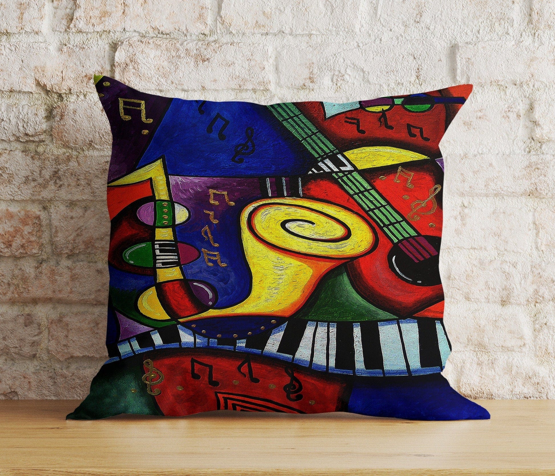 Onay 3 / 12 x 12 inch (30 x 30 cm) Double Side Abstract Colorful Cushion Cover Boho Decorative Pillow Cover