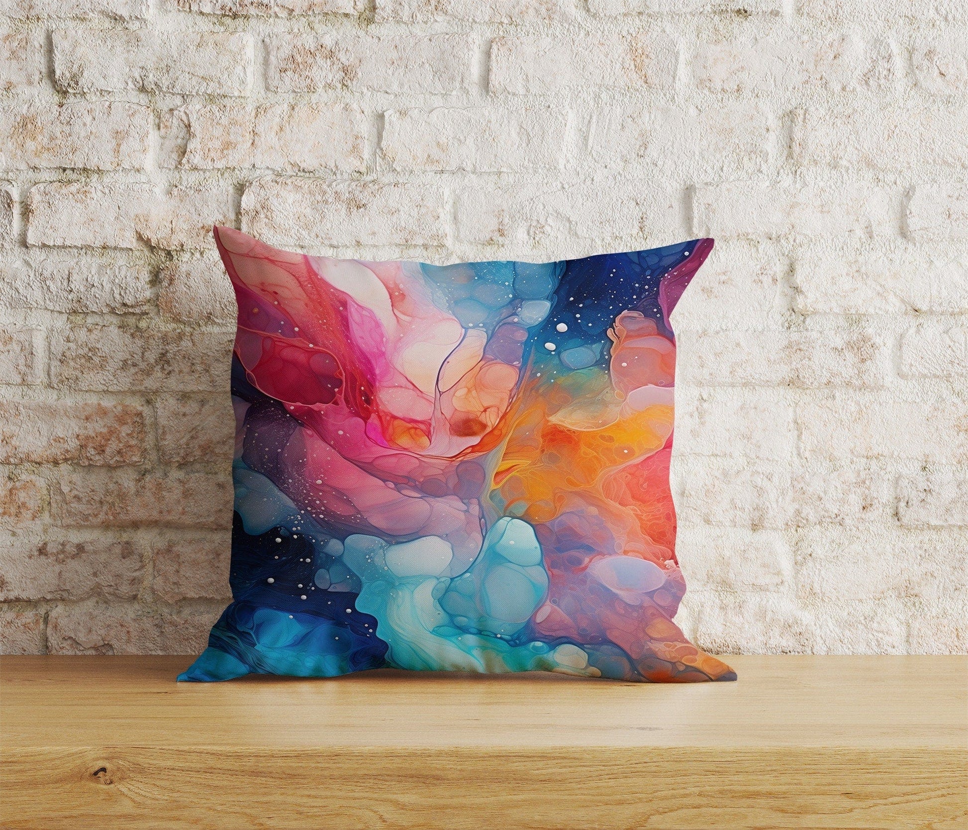 Onay Home Textile 7 / 12 x 12 inch (30 x 30 cm) Double Side Abstract Colorful Cushion Cover Living Room Pillow Cover