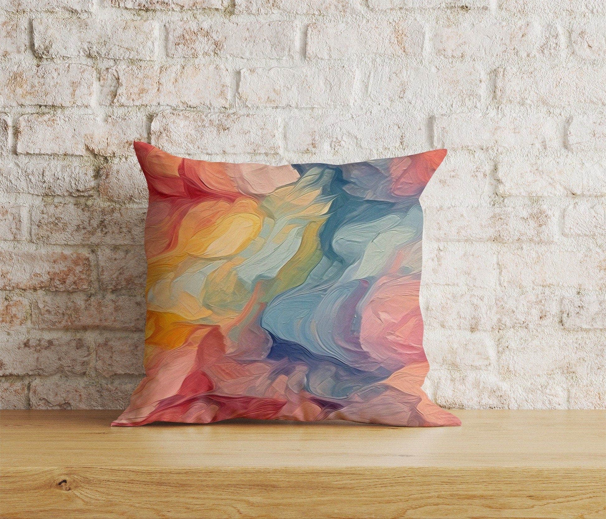 Onay Home Textile 3 / 12 x 12 inch (30 x 30 cm) Double Side Abstract Colorful Cushion Cover Living Room Pillow Cover